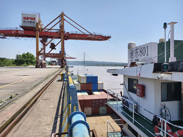 四川中远海集运优化航线布局，助力泸州港箱量提升