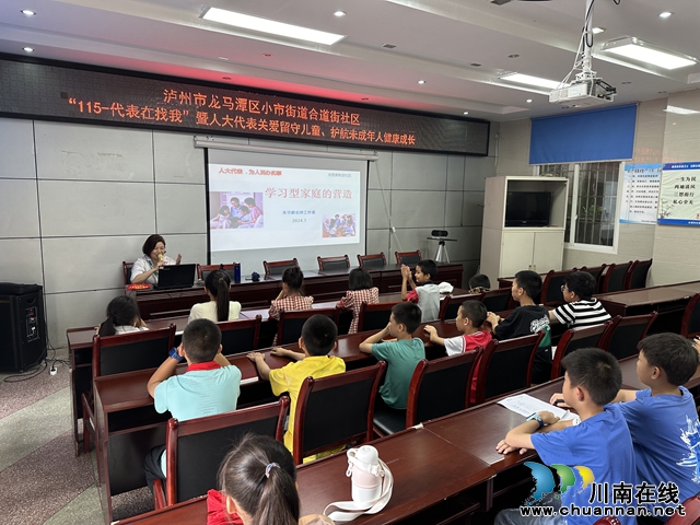 龙马潭区小市街道合道街社区：“115－代表在找我”暨人大代表关爱留守儿童、护航未成年人健康成长