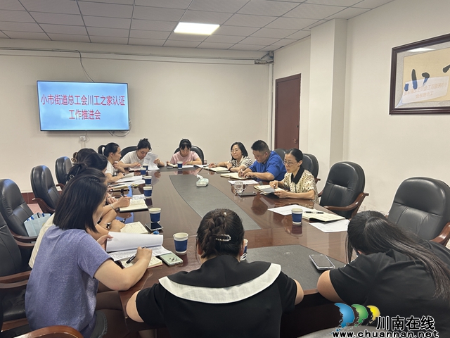 龙马潭区小市街道总工会召开工作推进会