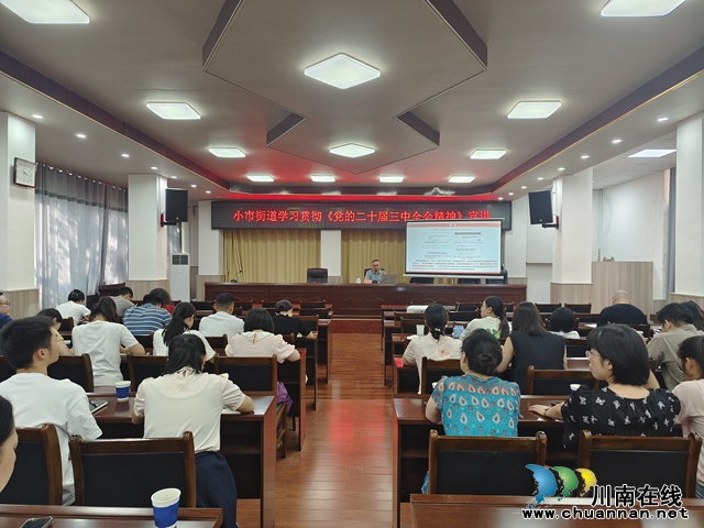 学习贯彻党的二十届三中全会精神区委宣讲团报告会走进龙马潭区小市街道