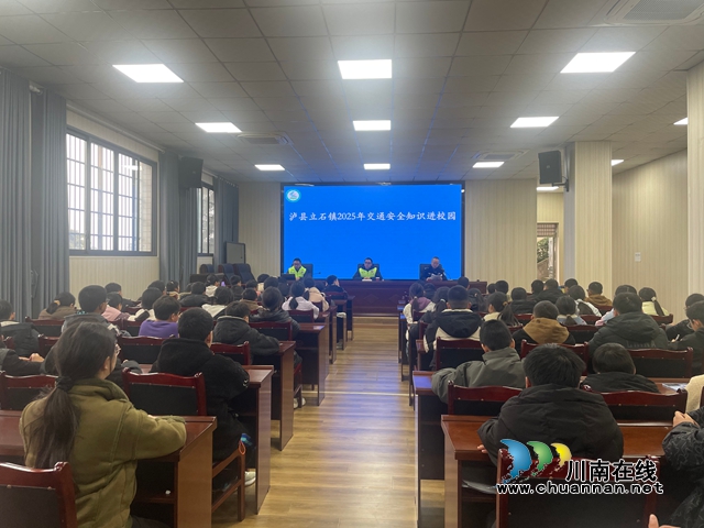 泸县立石镇：综合宣传进校园 守护平安促成长