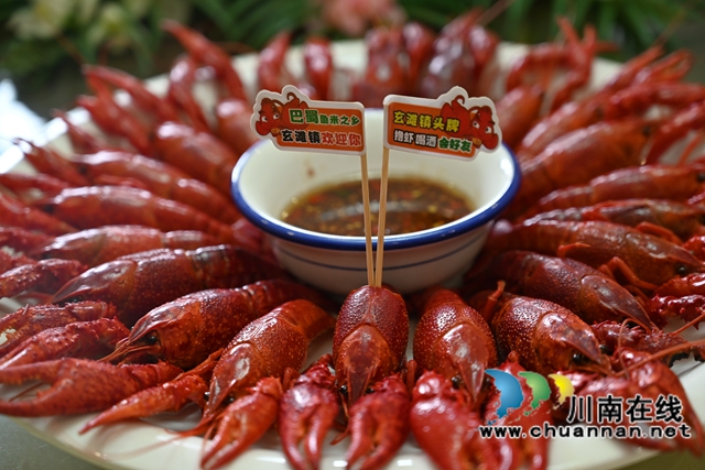 泸县:“水果小龙虾+大头虾”破解虾价低迷困境(图8) 做熟的水果小龙虾(李腾摄).jpg