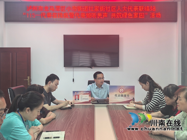 龙马潭区小市街道杜家街社区：代表倾听民声 共筑绿色家园