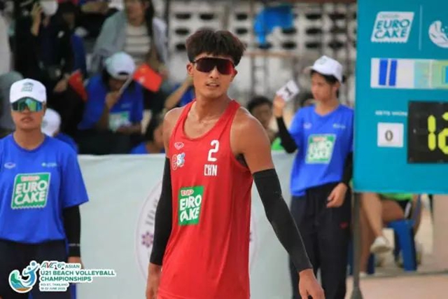 泸州籍小将毛远与搭档代表中国获得亚洲沙排锦标赛亚军(图3) 球3.jpg