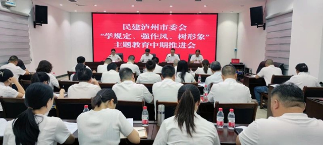 民建泸州市委会召开主题教育中期推进会