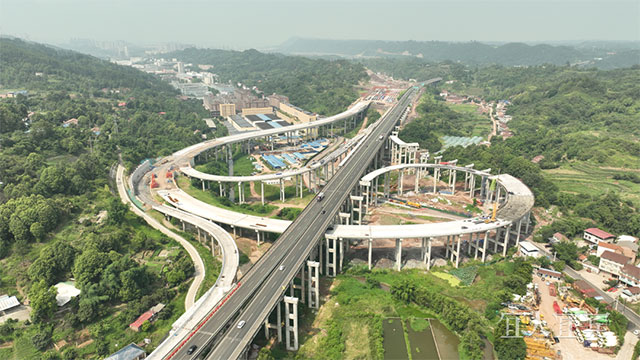 预计10月通车!G93成渝环线高速宜泸段宜宾元水互通立交最新消息(图1) 1.jpg