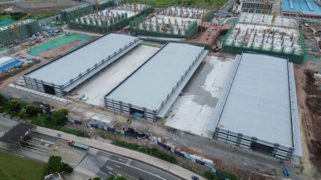 物流新地标加速成型,内江公路物流园专线物流仓圆满完工(图2) 2.jpg