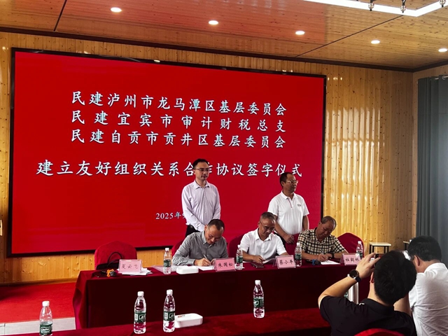 三地民建携手共建 共绘区域发展新蓝图｜泸宜自三地民建基层组织签署友好共建协议