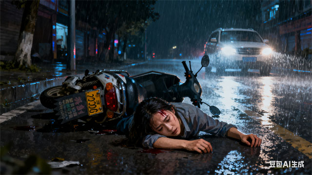 凌晨2点，泸州女子被对向车灯晃眼，连人带车侧翻......