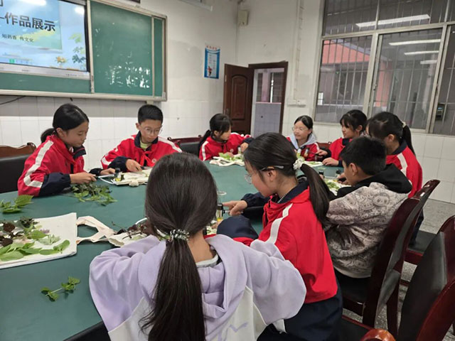 泸县喻寺镇喻寺中心小学校:敲一敲,把草药“种”在帆布上!(图5) 5.jpg