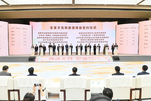 四川集中签约一批文旅项目，包含泸州这一处→