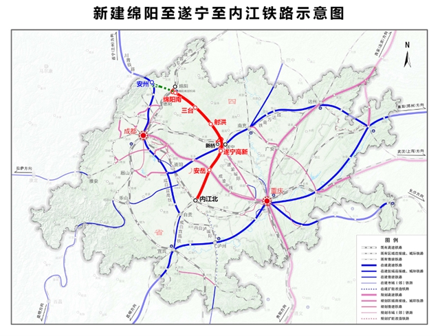 接入内江北站!这条铁路最新进展来了(图2) 火车2.jpg