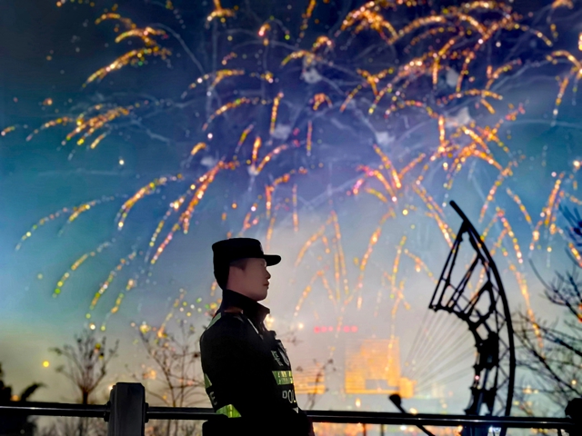 泸州烟花绽放时……网友：国泰民安具象化了