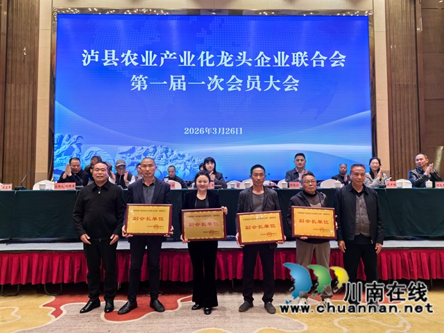 聚龙头兴产业 助振兴促共富|泸县农业产业化龙头企业联合会第一届一次会员大会召开(图6) 聘请副会长单位(曾佐然摄).jpg