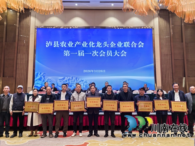 聚龙头兴产业 助振兴促共富|泸县农业产业化龙头企业联合会第一届一次会员大会召开(图8) 聘请会员单位(曾佐然摄).jpg
