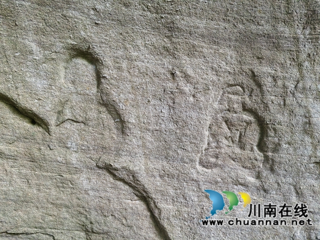 泸县喻寺镇新桥村惊现明代崇祯年间的养生洞石刻(图7) 菩萨石刻(曾佐然摄).jpg