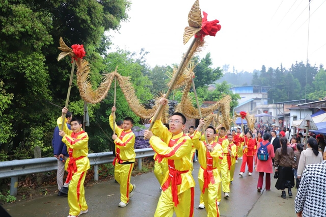 金马跃龙贯・福泽润万家 泸县天兴镇第八届龙贯春会超燃现场，热闹出圈！