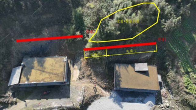 古蔺箭竹苗族乡:发现山体裂缝后果断转移2户9人(图2) 古蔺2.jpg