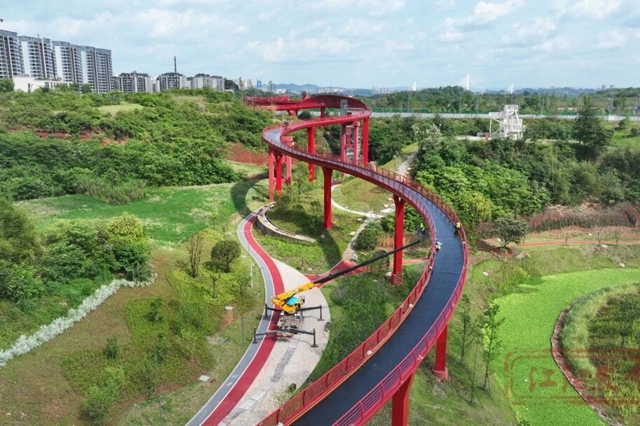 800米空中景观桥！泸州城西这个生态公园即将开放