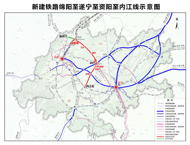 计划2030年7月建成通车,绵泸高铁有新消息(图1) 铁路1.png
