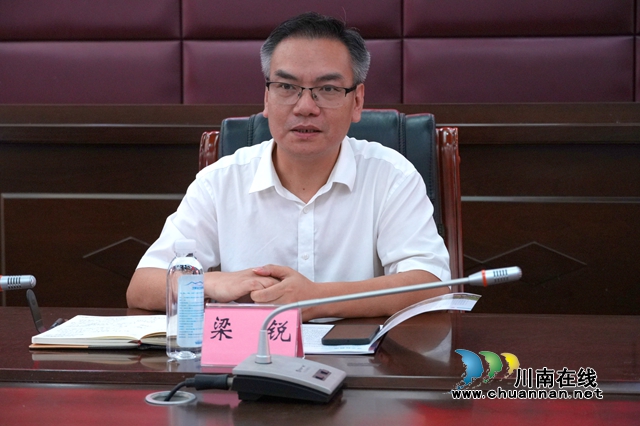 民革泸州市委副主委、泸州市政协副秘书长梁锐发言.jpg