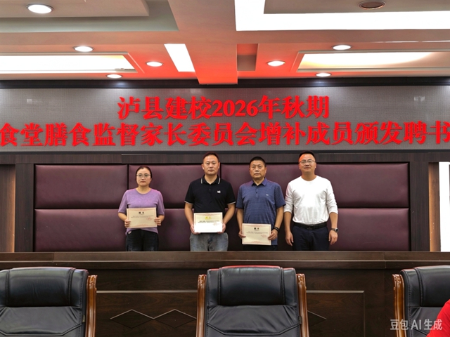 泸县建校召开 2026 年秋期食堂膳食监督家长委员会第一次会议