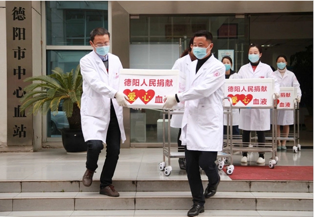 6地60万热血接力，四川支援湖北第二批血液启程(图6)