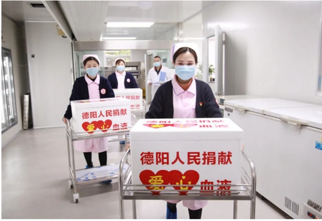 6地60万热血接力，四川支援湖北第二批血液启程(图4)