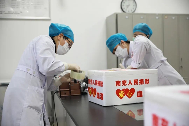 6地60万热血接力，四川支援湖北第二批血液启程(图11)