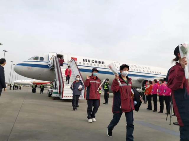 四川第六批援湖北医疗队回家，将去仁寿黑龙滩隔离修整