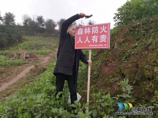 江阳区茜草街道沙坪社区多措施开展春季农作物秸秆禁烧工作(图2)