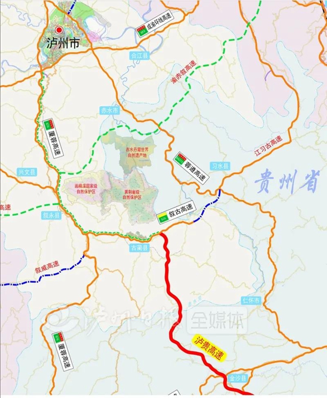 泸州再添一条出川大通道！古（蔺）金（沙）高速下月开建(图2)