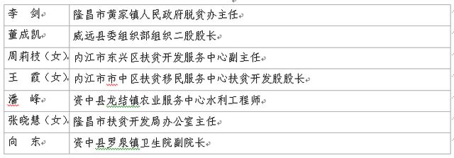 重磅！四川评选优秀第一书记和一线扶贫干部，内江拟推荐他们(图4)