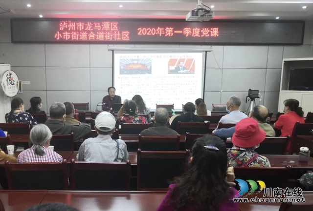 龙马潭区小市合道街社区开展专题党课