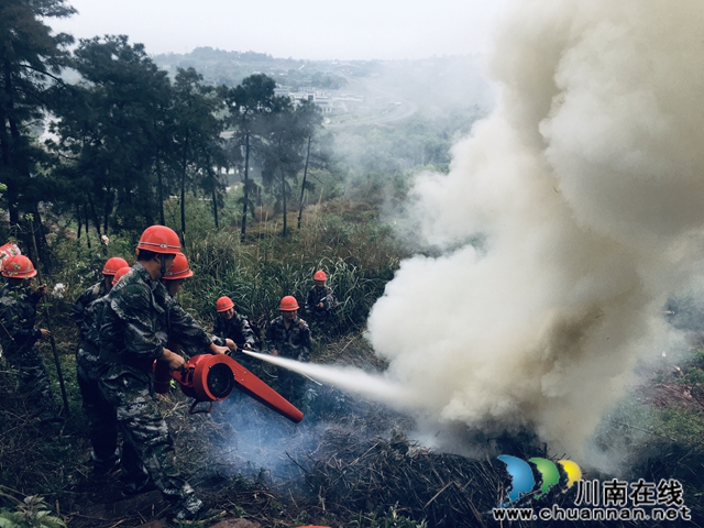 龙马潭区罗汉街道开展2020年森林防火演练