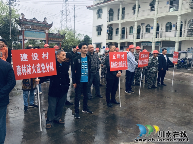 龙马潭区罗汉街道开展2020年森林防火演练(图2)