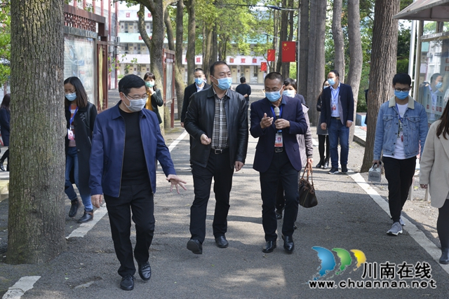 省教育厅督查泸县建校2020年春期高三复课开学工作