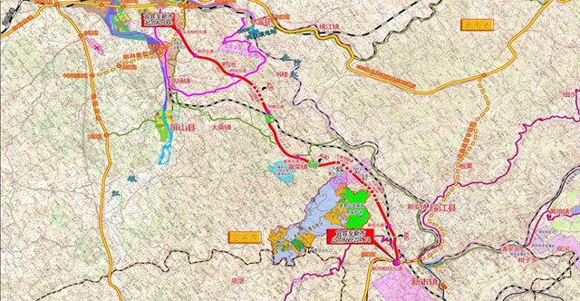 其中,宜宾至屏山新市项目是习水至新市高速公路的重要组成路段,路线全