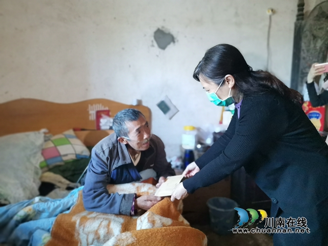 泸州市残联走访慰问泸县受疫情影响的困难残疾群众