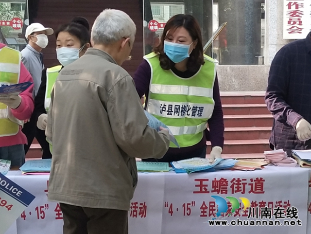 泸县玉蟾街道开展“国家安全教育日”宣传活动(图6)