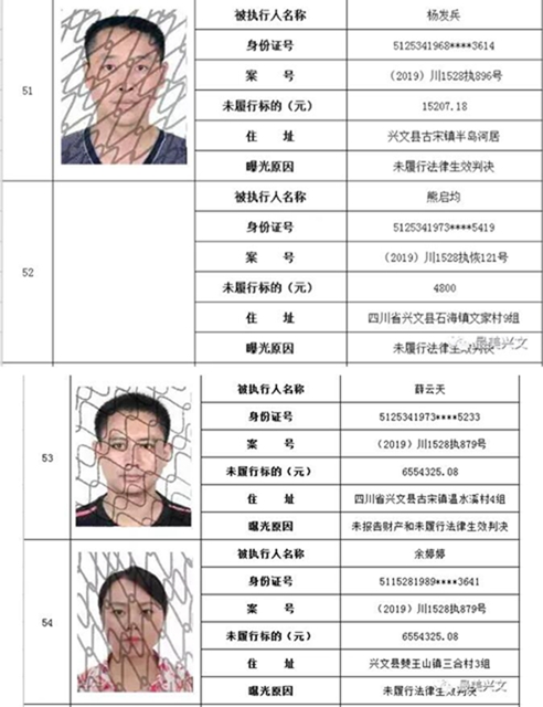 集体曝光！宜宾这112人被拉入黑名单！快看有你认识的吗？(图14)