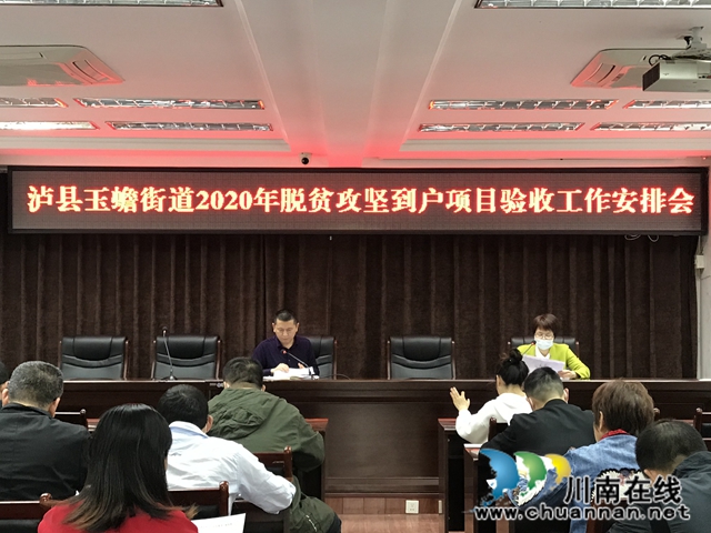 泸县玉蟾街道开展扶贫项目到户验收工作