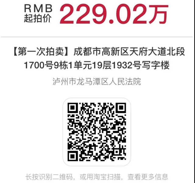 速度围观！龙马潭法院即将拍卖：奥迪轿车、成都写字楼loft、泸州住宅……(图5)