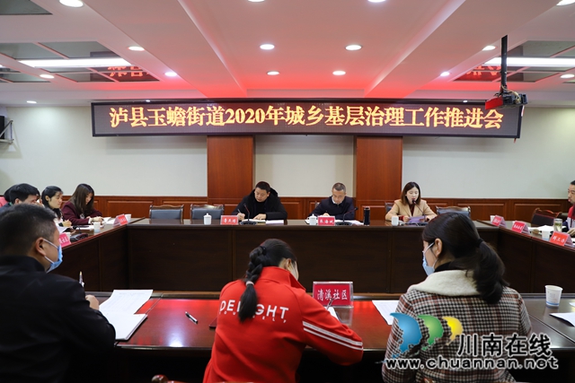 泸县玉蟾街道召开城乡基层治理工作推进会(图2)