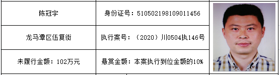 打击“老赖”！龙马潭法院发布一批执行悬赏名单(图29)