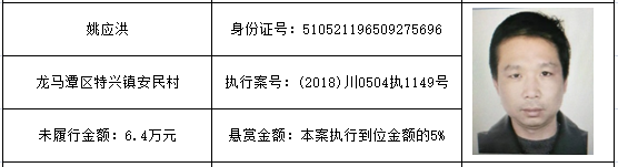 打击“老赖”！龙马潭法院发布一批执行悬赏名单(图34)