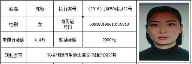 打击“老赖”！龙马潭法院发布一批执行悬赏名单(图53)