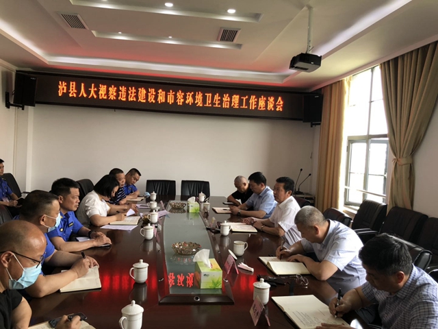 颜习林率队视察泸县违法建设和市容环境卫生治理工作(图2)