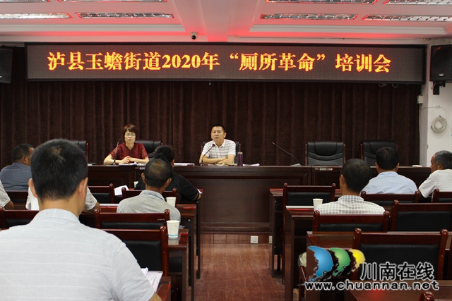 泸县玉蟾街道召开“厕所革命”培训会
