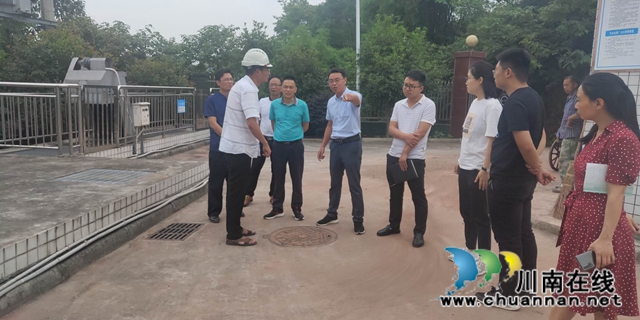 张福荣率队督导泸县潮河镇污水处理厂运营情况